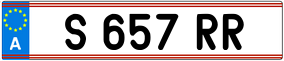 Trailer License Plate